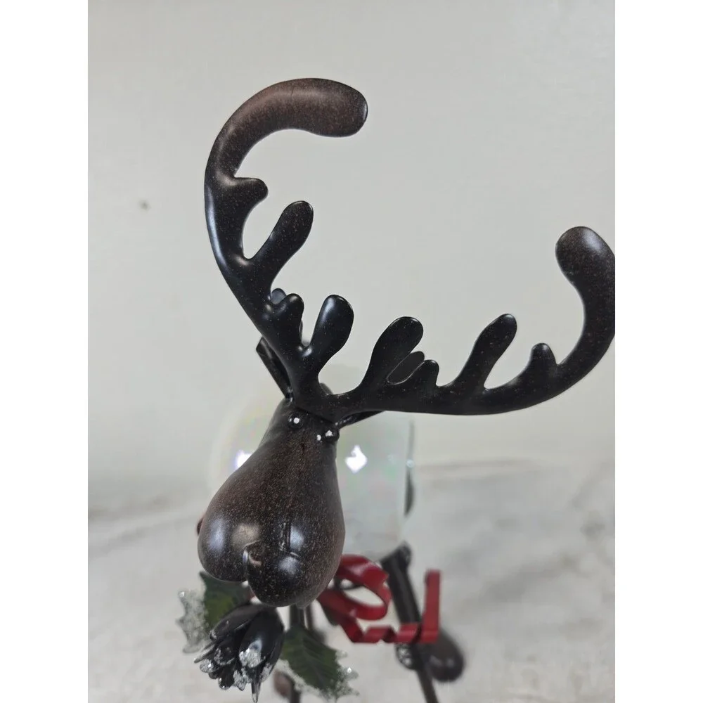 Rare Vintage Pier 1 Imports Reindeer Bobblehead Tealight Candle Holder